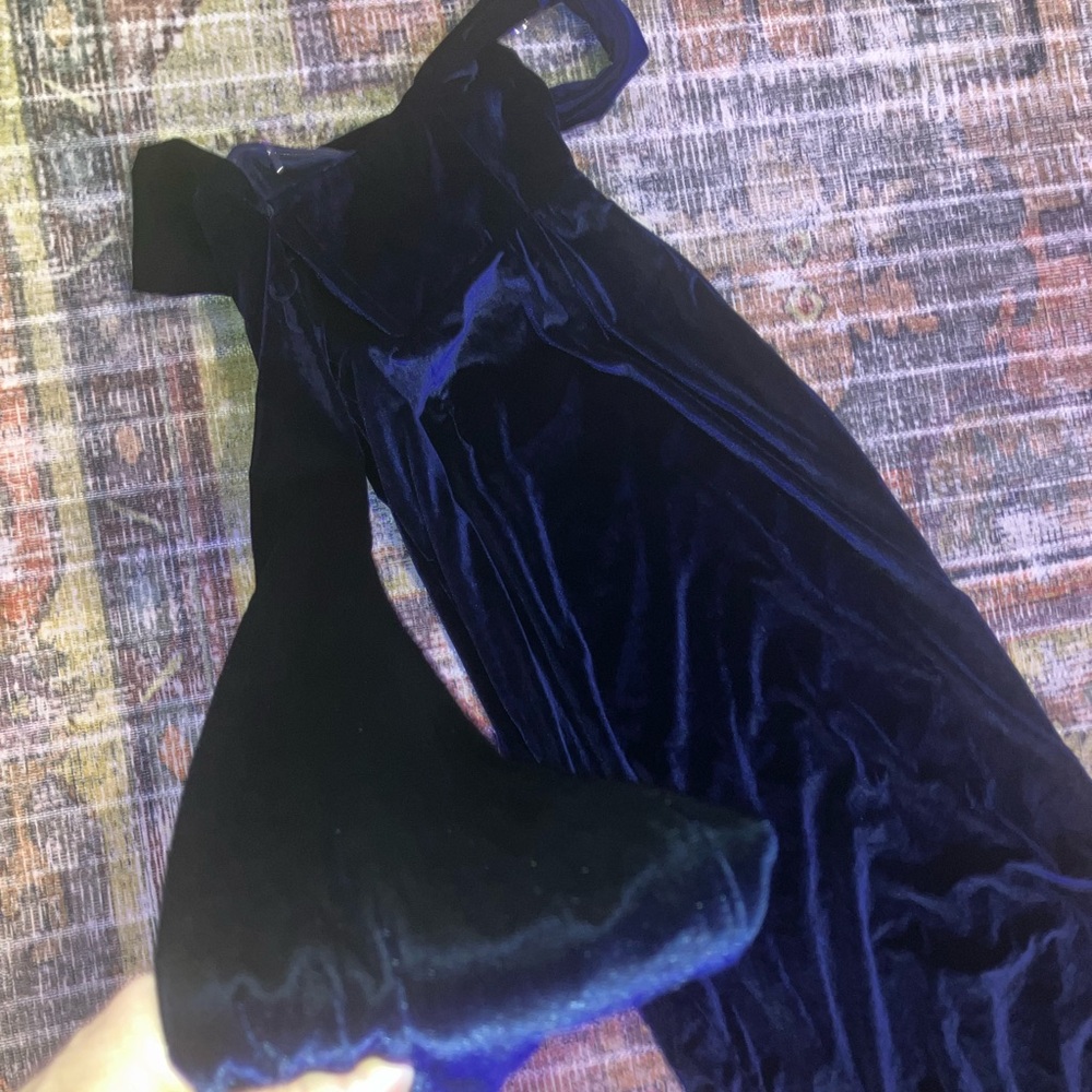 Elegant Velvet Evening Gown